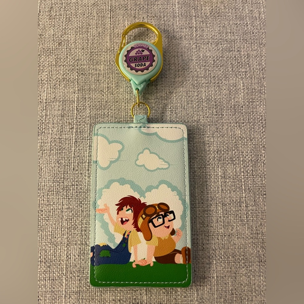 Disney Pixar Up Young Carl & Ellie Retractable Lanyard
